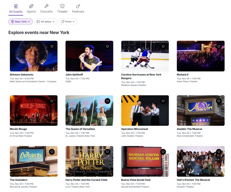 World map showing StubHub's international reach